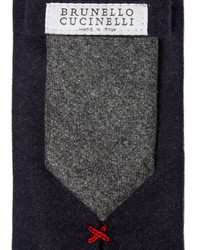 Brunello Cucinelli Wool Silk And Cashmere Blend Tie