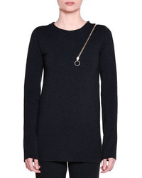 Stella McCartney Strong Lines Long Sleeve Tunic Ink