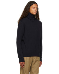 Maison Margiela Navy Cashmere Turtleneck