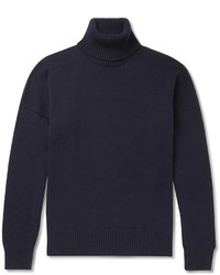 Ami Oversized Merino Wool And Cashmere Blend Rollneck Sweater
