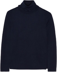 Vanessa Seward Azalee Ruffle Trimmed Wool Turtleneck Sweater