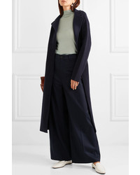 Joseph Dana Wool Blend Twill Wide Leg Pants