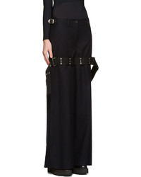 Sacai Navy Double Belted Trousers
