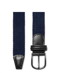 Andersons Andersons 35cm Leather Trimmed Woven Velvet Belt