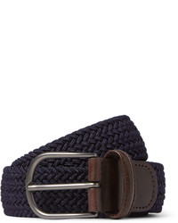 Andersons Andersons 35cm Midnight Blue Woven Waxed Cord Belt