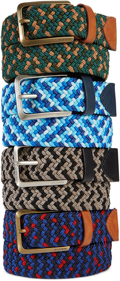 Tommy Hilfiger Men's Fully Adjustable Braided Belt - Macy's