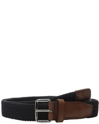 Cole Haan 35mm Woven Elastic Strap With Leather Trim Belt