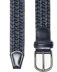 Andersons Andersons 35cm Blue Woven Leather Belt