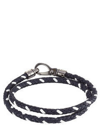 Tod's Tods Braided Leather Wrap Bracelet