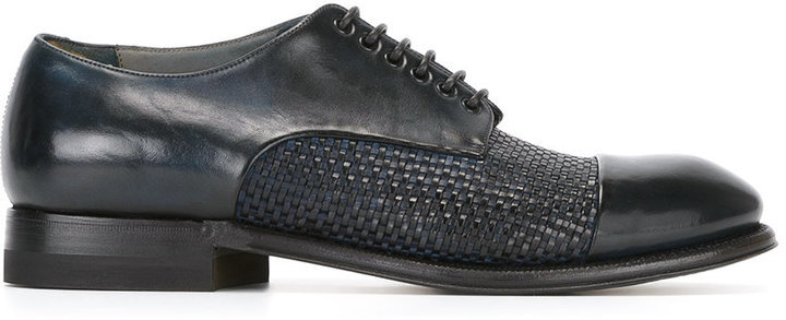 Silvano Sassetti Woven Derby Shoes, $614 | farfetch.com | Lookastic