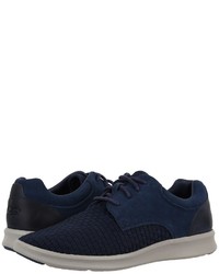 Navy Woven Leather Shoes