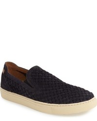 Navy Woven Shoes
