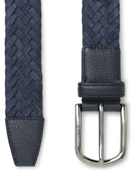 Tod's 35cm Leather Trimmed Woven Suede Belt