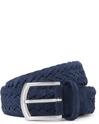 Andersons Andersons 35cm Navy Woven Suede Belt