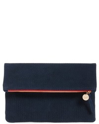 Clare Vivier Clare V Marine Rope Woven Suede Foldover Clutch