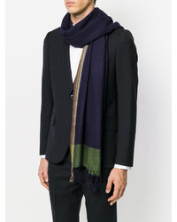 Paul Smith Woven Fringed Scarf