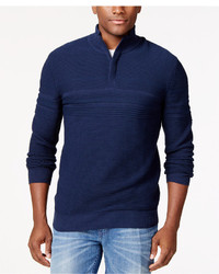 Alfani Black Vito Quarter Zip Sweater Only At Macys