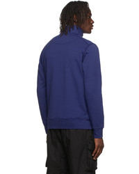 Stone Island Blue Cotton Sweatshirt