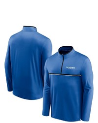 FANATICS Branded Blue San Jose Earthquakes Lineup Quarter Zip Jacket At Nordstrom