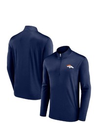 FANATICS Branded Navy Denver Broncos Underdog Quarter Zip Jacket At Nordstrom