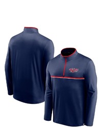 FANATICS Branded Navy Minnesota Twins Line Up Wordmark Clutch Quarter Zip Jacket At Nordstrom