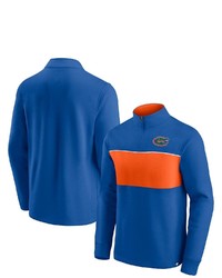 FANATICS Branded Royalorange Florida Gators Primary Logo Quarter Zip Jacket At Nordstrom