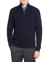 Malo Cashmere Quarter Zip Sweater