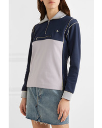 ALEXACHUNG Cotton Blend Jersey Sweatshirt