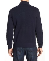 Brooks Brothers Cotton Cashmere Piqu Half Zip Sweater