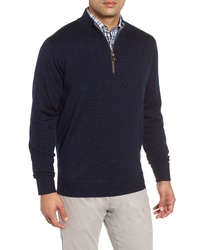 Peter Millar Crown Soft Wool Blend Quarter Zip Sweater