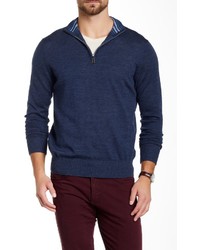 Tailorbyrd Duke Quarter Zip Wool Sweater