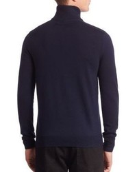 Burberry Farnborough Merino Wool Half Zip Sweater