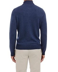 Piattelli Half Zip Sweater Navy Size Xl