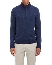 Piattelli Half Zip Sweater Navy Size Xl