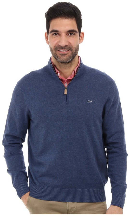 vineyard vines zip up sweater