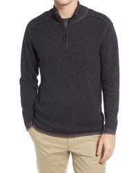 The Normal Brand Jimmy Cotton Quarter Zip Sweater