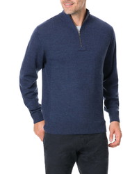 Rodd & Gunn Junction Traceable Wool Quarter Zip Sweater