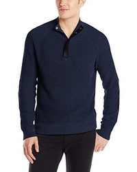 Kenneth Cole New York Kenneth Cole Half Zip Sweater With Coating