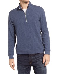 Faherty Legend Quarter Zip Pullover In Riviera Blue At Nordstrom