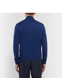 Isaia Merino Wool Half Zip Sweater
