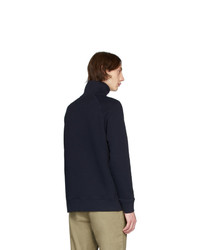 Norse Projects Navy Alfred Half Zip Pullover