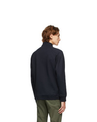 Norse Projects Navy Alfred Zip Up Sweater