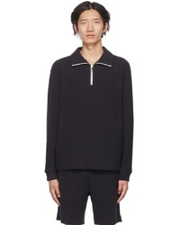 Theory Navy Allons Zip Up Sweater