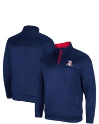 Colosseum Navy Arizona Wildcats No Tomorrow Quarter Snap Jacket At Nordstrom