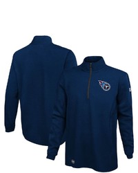 New Era Navy Tennessee Titans Combine Authentic Overcome Quarter Zip Jacket At Nordstrom