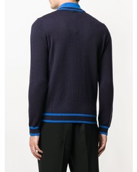 Dirk Bikkembergs Panelled Quarter Zip Sweater