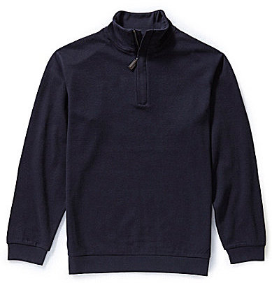 Roundtree & Yorke Quarter Zip Mock Neck Pullover, $69 | Dillard's ...