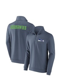 NFL X DARIUS RUCKE R Collection By Fanatics College Navy Seattle Seahawks Tri Blend Quarter Zip Sweatshirt At Nordstrom