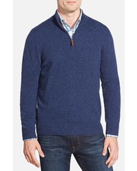 Nordstrom Men's Shop Regular Fit Cashmere Quarter Zip Pullover
