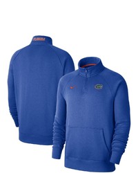 Nike Royal Florida Gators Club Fleece Quarter Zip Raglan Jacket